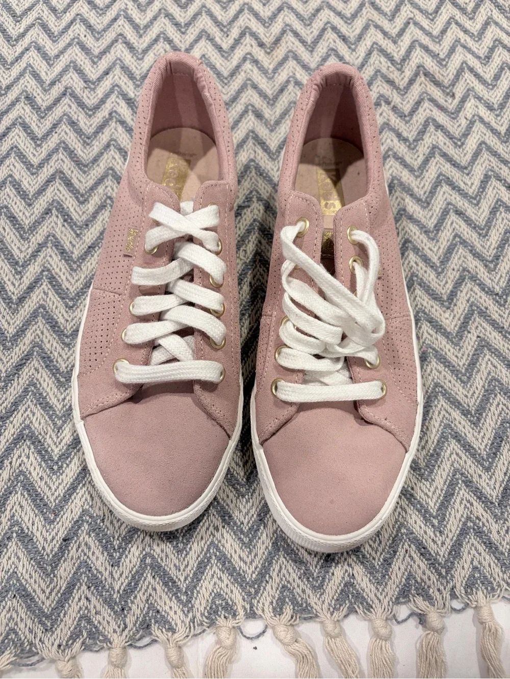Keds Jump Kick Duo Platform Sneaker in Mauve Suede size 7.5